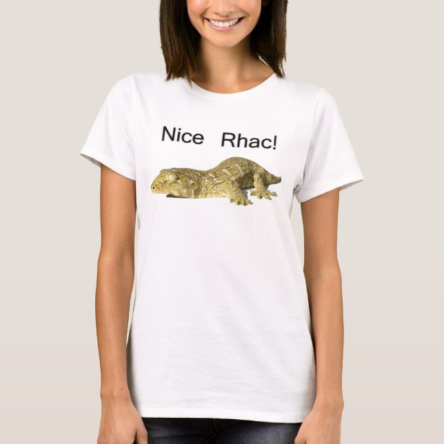 Trevliga Rhac! - Ny Caledonian jätte- Gecko T-shirt (Framsida)