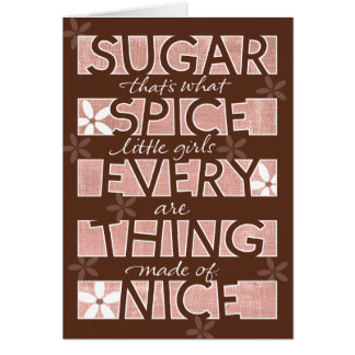 Trevliga sockerkrydda och allt hälsningskort