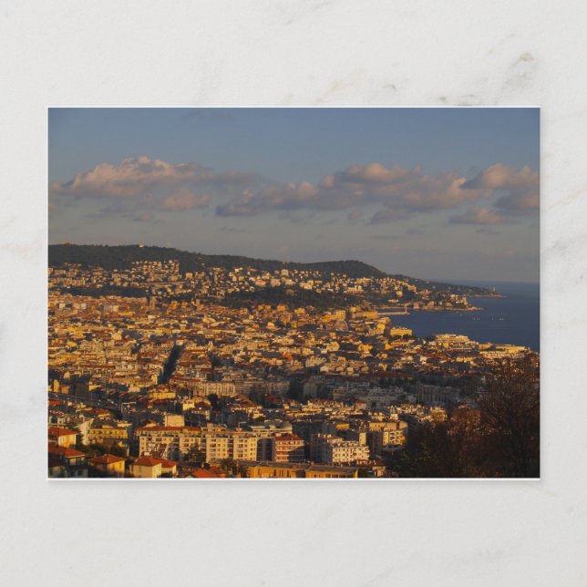 Trevliga solnedgångfrankriken vykort (Framsida)