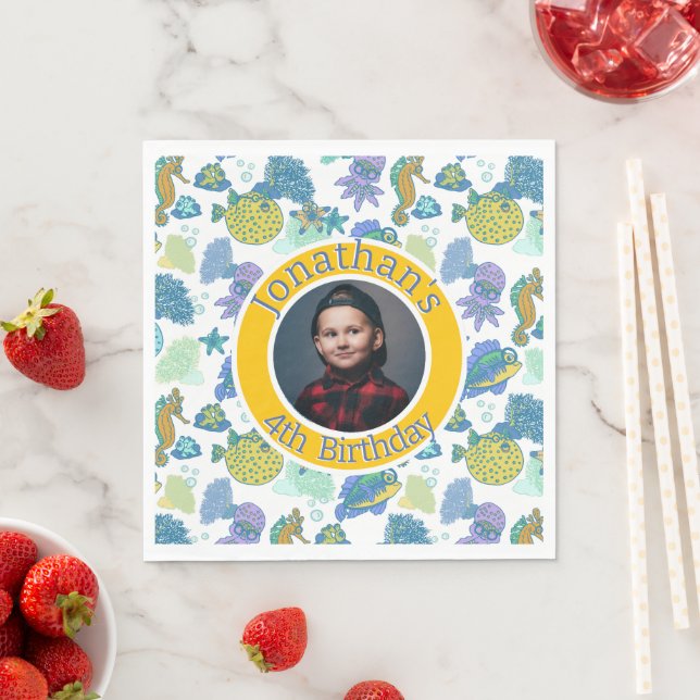 Trevligt att träffa dig Fiskäventyr Pappersservett (Insitu)