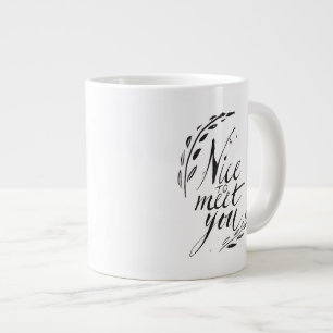 Trevligt att träffas jumbo mugg