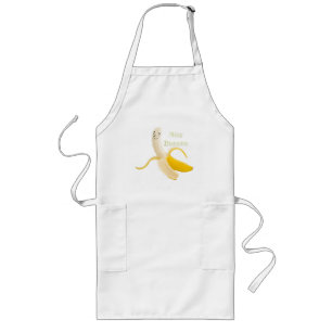 Trevligt bananförkläde långt förkläde