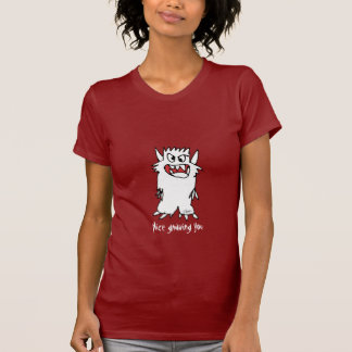 Trevligt gnaga dig - tecknadmonster tee shirt