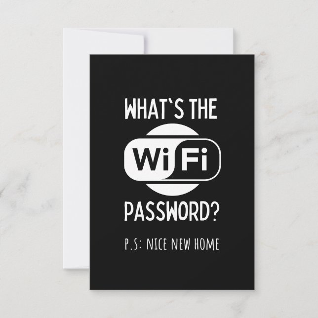 trevligt nytt hem anteckningskort (Framsida)