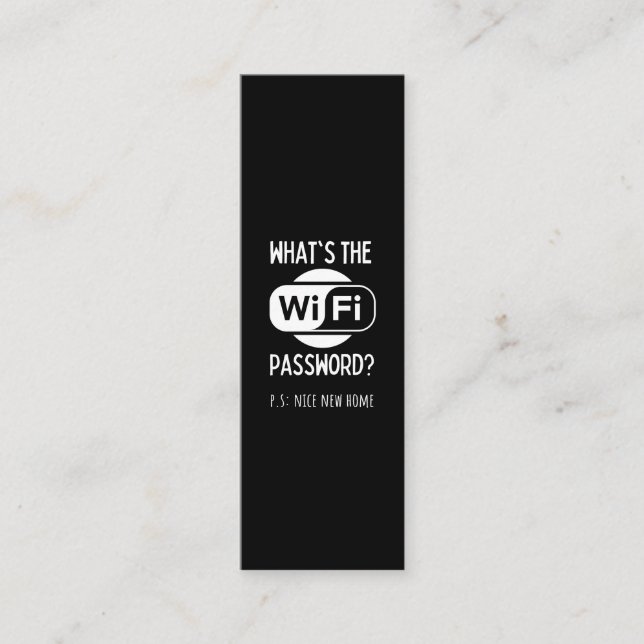 trevligt nytt hem lojalitetskort (Framsida)