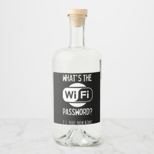 trevligt nytt hem spritflaskor etikett