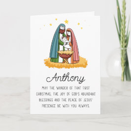 Trevor Religiös Med Namn God Jul Helgkort