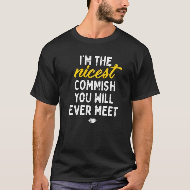 Trevsammaste Commish Fantasy Football Draft Day  K T Shirt (Framsida)