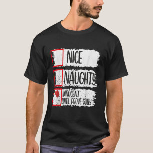 Trevsamt Busig Oskyldig tills motsatsen bevisats T Shirt