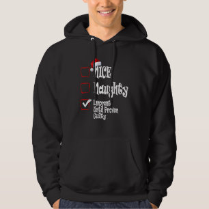 Trevsamt Styggt Oskyldig Innan Bevisat Skyldig Jul Hoodie