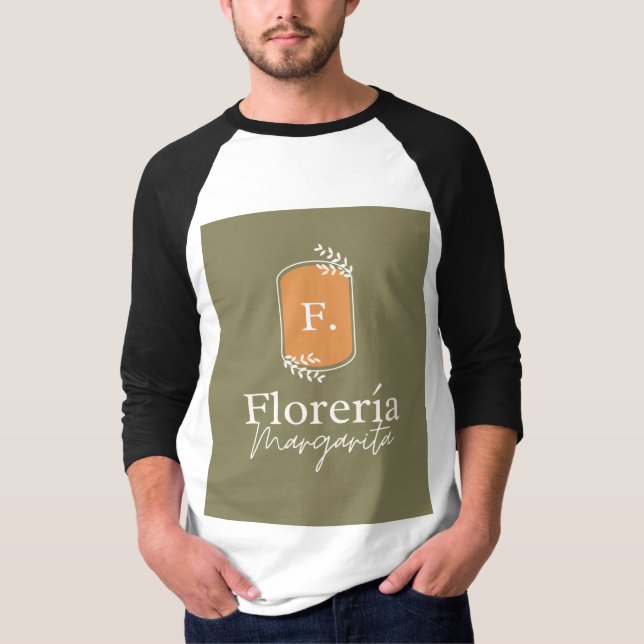Trevtlig floreria-design  t shirt (Framsida)