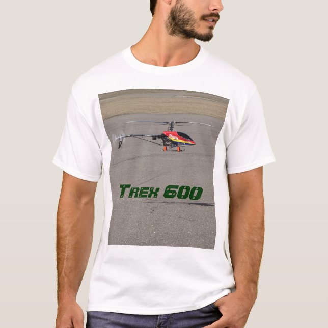 Trex 600 RC Helicopter Hovering T-shirt (Framsida)