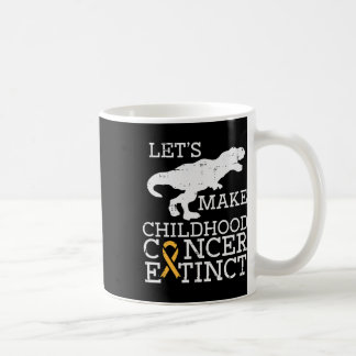 Trex barnscancer Utdödar medvetandegörande Dinosau Kaffemugg