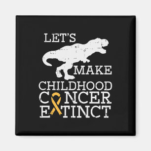 Trex barnscancer Utdödar medvetandegörande Dinosau Magnet