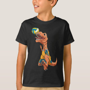 TRex Blocks Volleyball Funny Dinosaur Volleyball T Shirt