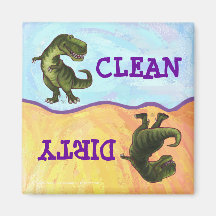 TRex Dino-chefer och Svan Dirty Clean Dishwasher