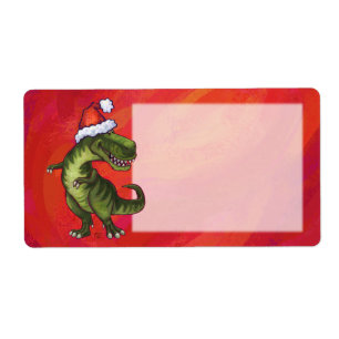 TRex Dino i Santa Hat på Red Fraktsedel