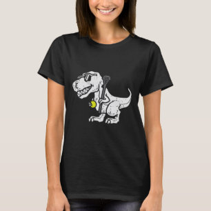 Trex Dinosaur Lacrosse Funny Lax Player Goalie Kid T Shirt
