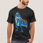 Trex Dinosaur Menorah Hanukkah Chanukah Jewish Boy T Shirt<br><div class="desc">Trex Dinosaur Menorah Hanukkah Chanukah Jewish Boys Kids</div>