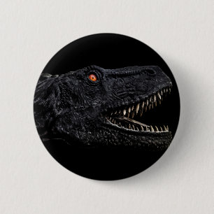Trex Dinosaur Mörk Poster Knapp