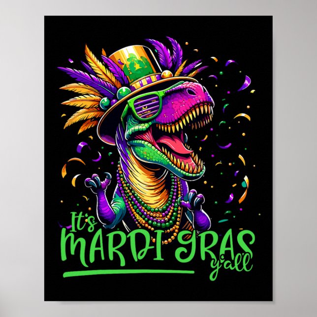 Trex Dinosaur Parad Outfit Shenanigans Costume Mor Poster (Framsidan)