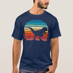 Trex Dinosaur Retro Sunset T Shirt