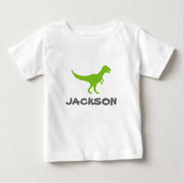 Trex dinosaur-spädbarn t-shirt med anpassningsbar 