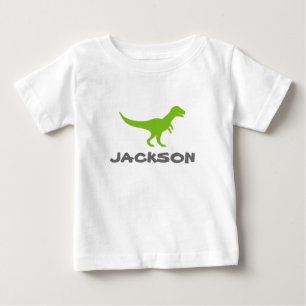 Trex dinosaur-spädbarn t-shirt med anpassningsbar