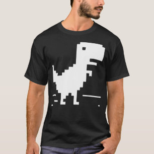 TRex Geek Dinosaur Pixel Art Web Developer Nerd T Shirt