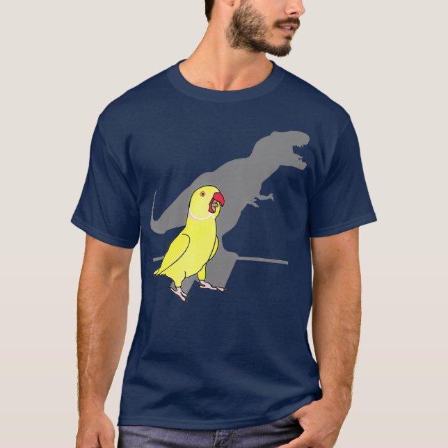 Trex Gult Blåhalsar Birb memes Screaming T Shirt (Framsida)
