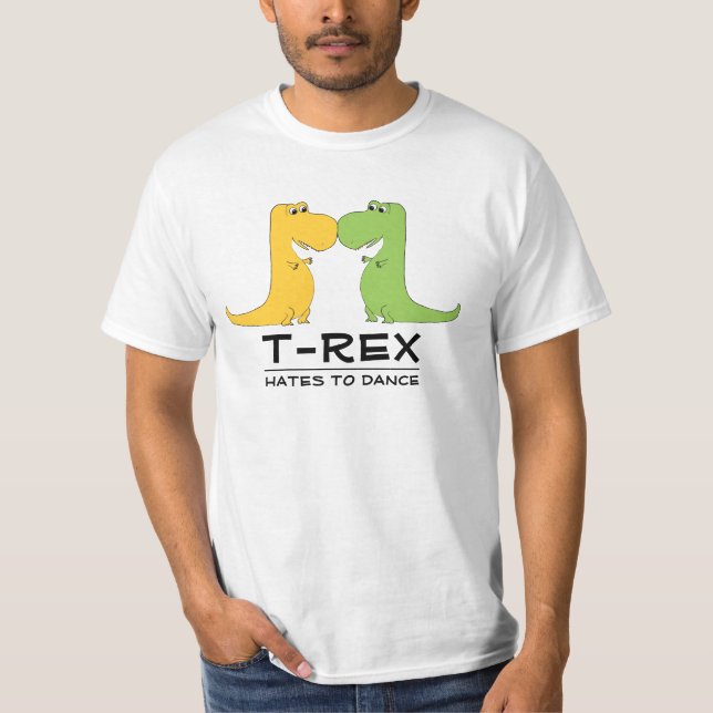 TRex hat att dansa den roliga T-skjortan Tee Shirt (Framsida)