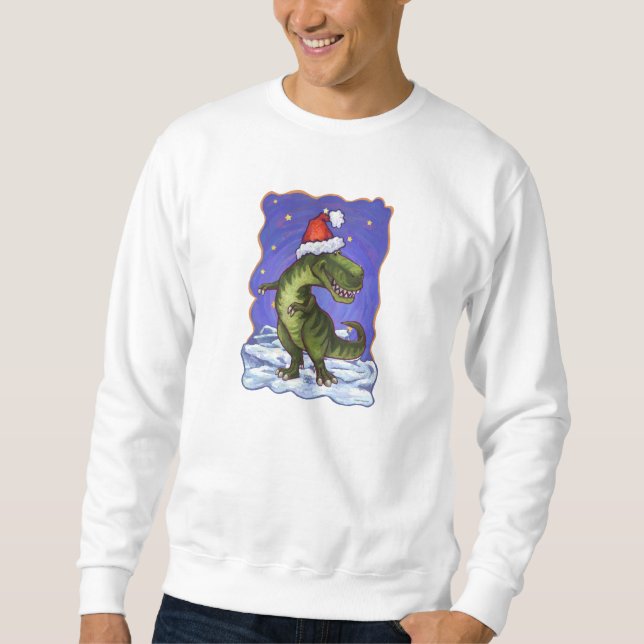 TRex helgdag Långärmad Tröja (Framsida)