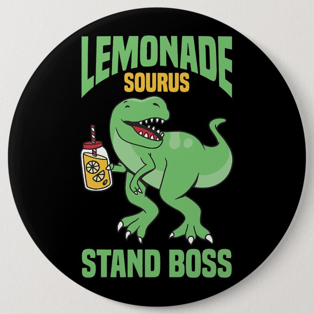 TRex Lemonade stand Chef Kids Lemon Squad Knapp (Framsida)