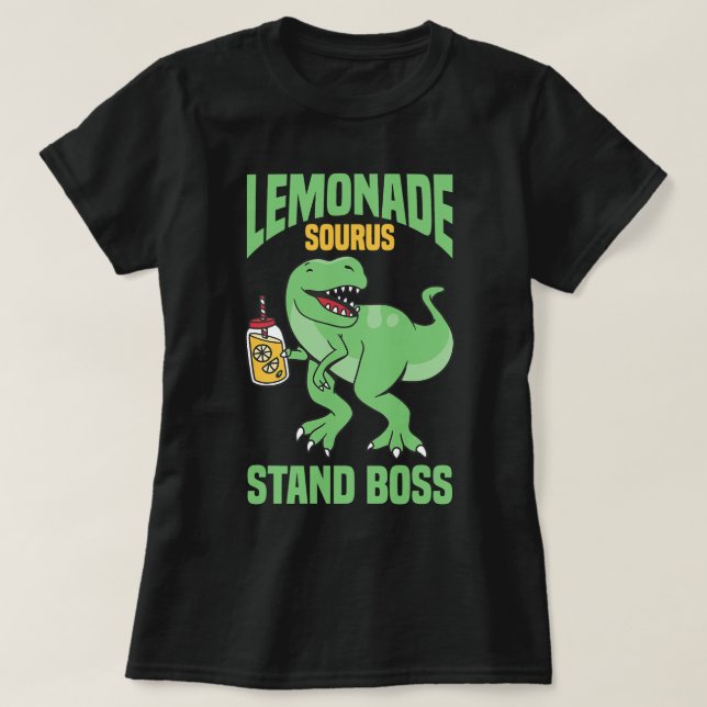 TRex Lemonade stand Chef Kids Lemon Squad T Shirt (Design framsida)