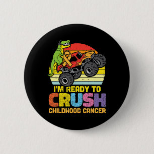 Trex Monster Lastbil Crush Childnature Cancer Awar Knapp