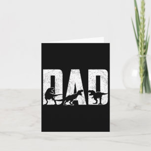Trex Pappa Dinosaurieälskare Cool Vintage Mäns Far Kort