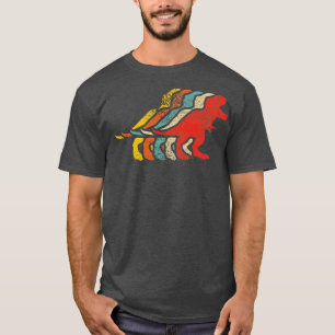 Trex Retro 1970-talets Stil Graphic Distress T Shirt