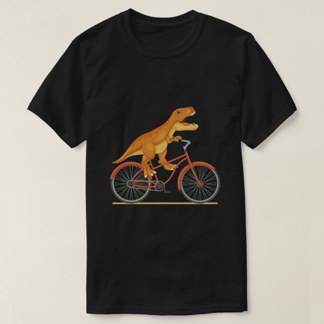 TRex Riding A Bike Funny Trex Dinosaur Bicycle Rid T Shirt (Design framsida)