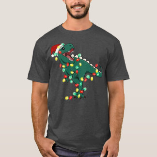 TRex Santa Ljus T Shirt