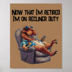 Trex sitta i recliner som har fjärrkontroll poster