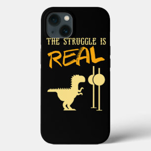TRex Struggle är Real Dinosaur Funny för barn Gym