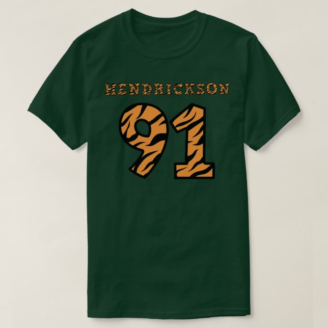 Trey hendrickson Tiger Rand Merch T Shirt (Design framsida)