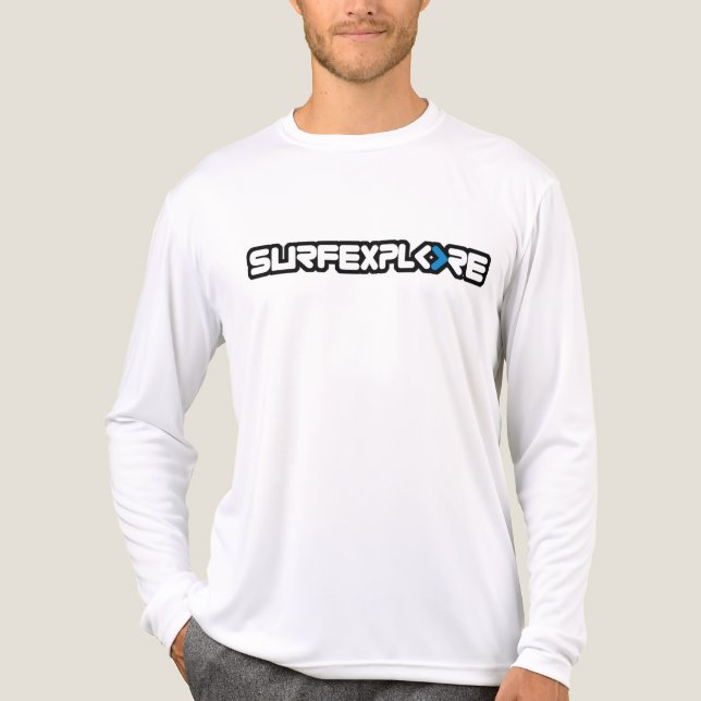 Tri-Blend Långärmad Logotyp T-Shirt (Framsida)