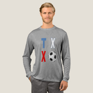 Tri-blend långärmad skjorta grå TEXAS SPORT T Shirt