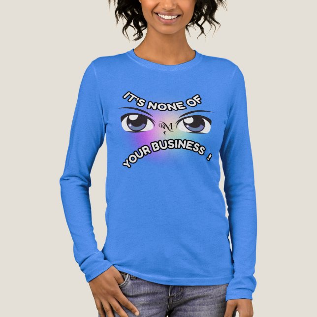 Tri-Blend Shirt : Inget av dina (blått) T (Framsida)