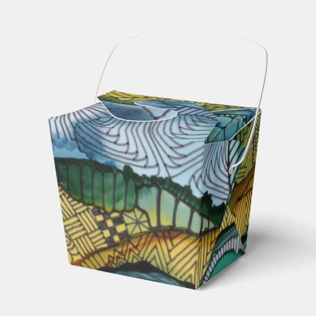 Tri Circle taken Favor Box Presentaskar (Framsidan Sidan)