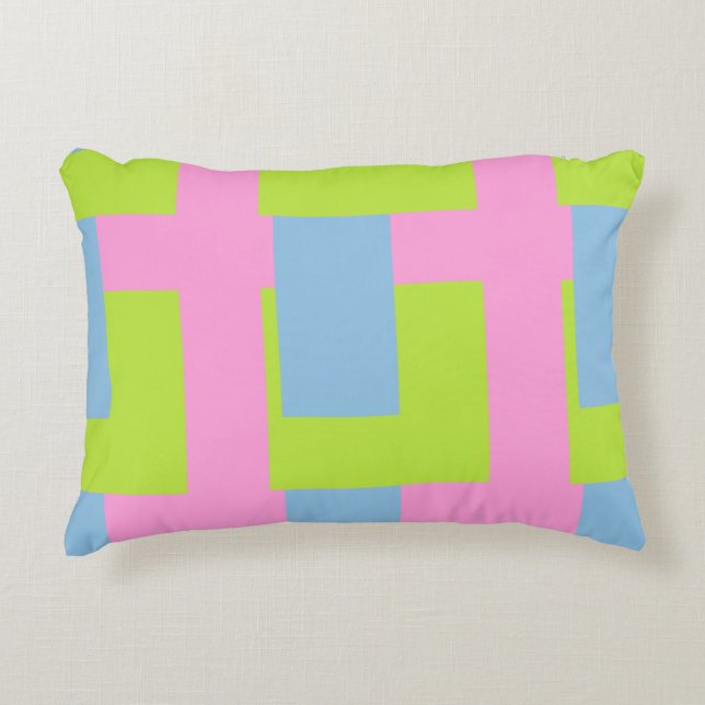 Tri Color Accent Pillow Prydnadskudde (Framsidan)