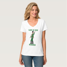 Tri-Color Dancer Grön Orange Vit #2 T Shirt