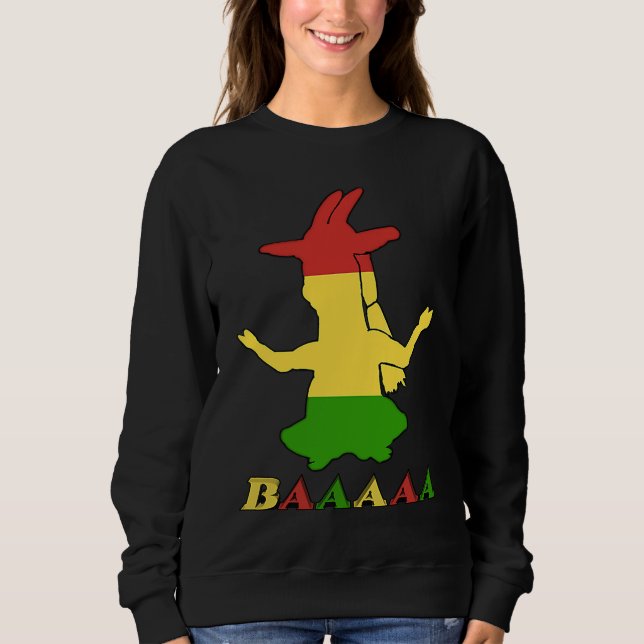 Tri Color Rasta Goat T Shirt (Framsida)