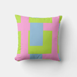 Tri Color Throw Pillow Kudde
